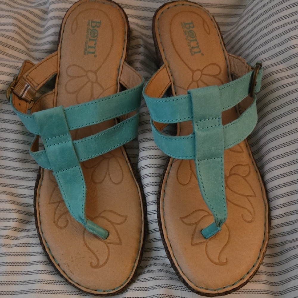 Born Aqua Thong Sandals